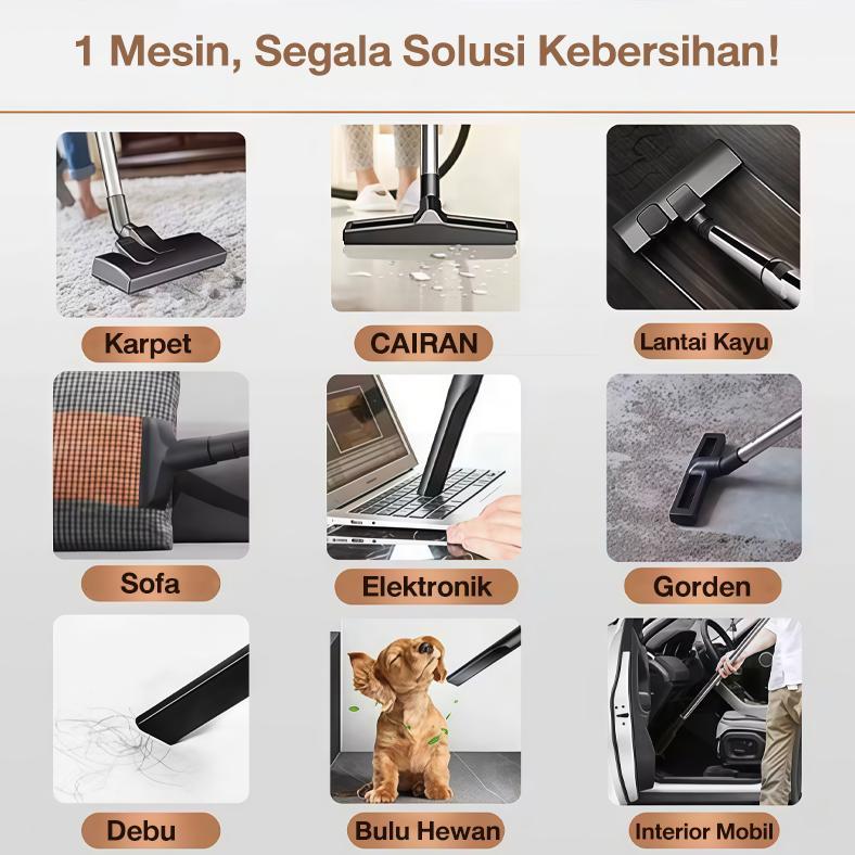 TERBARU TIXX 15L Vacuum Cleaner Low Watt 650W Vacuum Cleaner Debu Rumah Vacuum Cleaner Wet And Dry