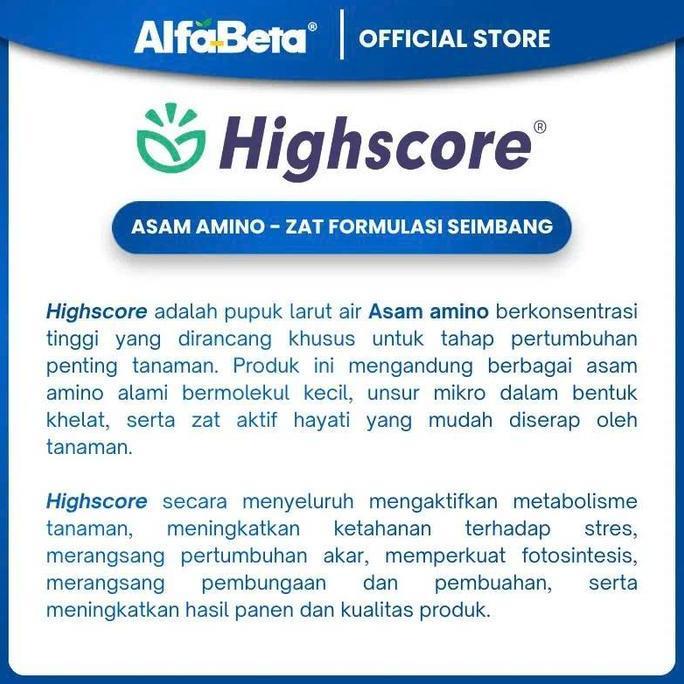 AlfaBeta Highscore Pupuk Asam Amino ( 1000ML)  Perangsang Akar Buah Lebat Daun Hijau Zat Formulasi S