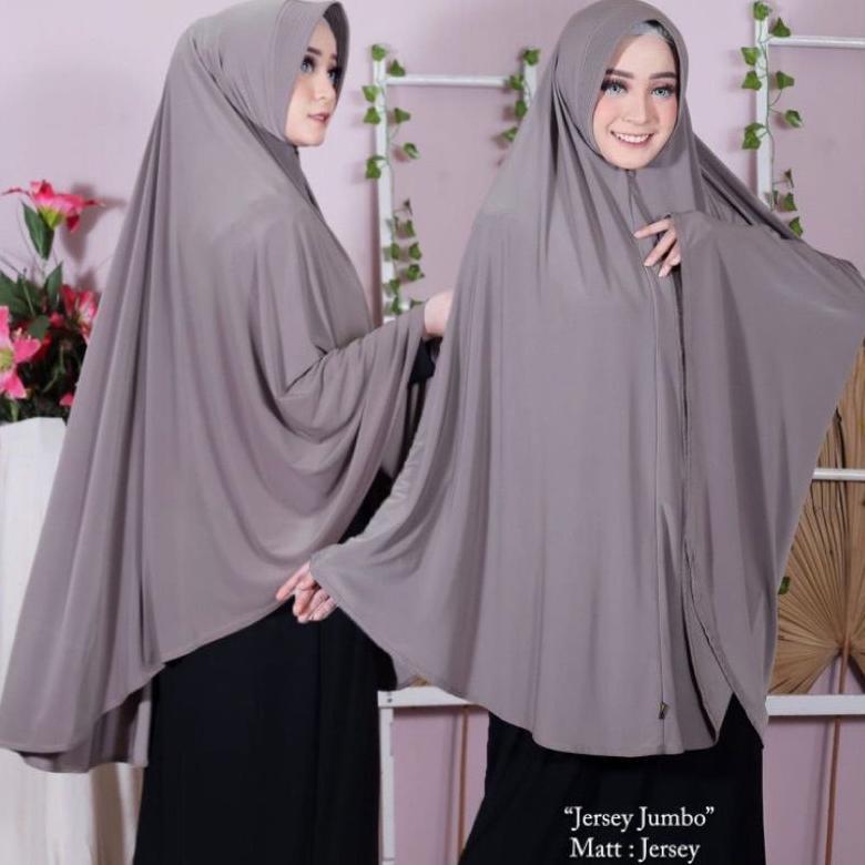 NEW HIJAB KHIMAR BERGO HAMIDAH JUMBO XXL SPANDEK JERSEY | JILBAB MUKENA BERGO SIMPLE PAD  XXL SPANDE
