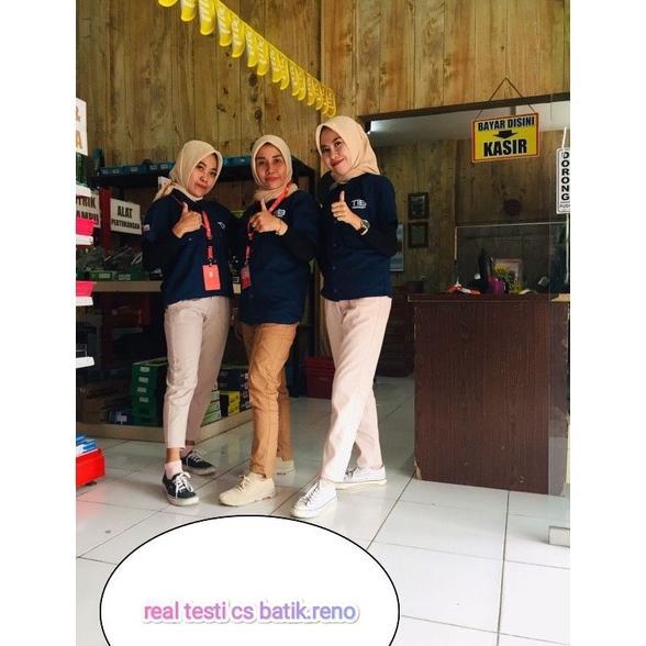 Grade Ori Celana Baggy Pants Premium American Drill Grade A Celana Panjang Wanita Celana Kantor Kerj