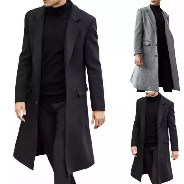 ORIGINAL PREMIUM JAS BLAZER JUBAH PANJANG PRIA LONG COAT PREMIUM KATUN FLECEE JAKET JUBAH MANTEL BRO