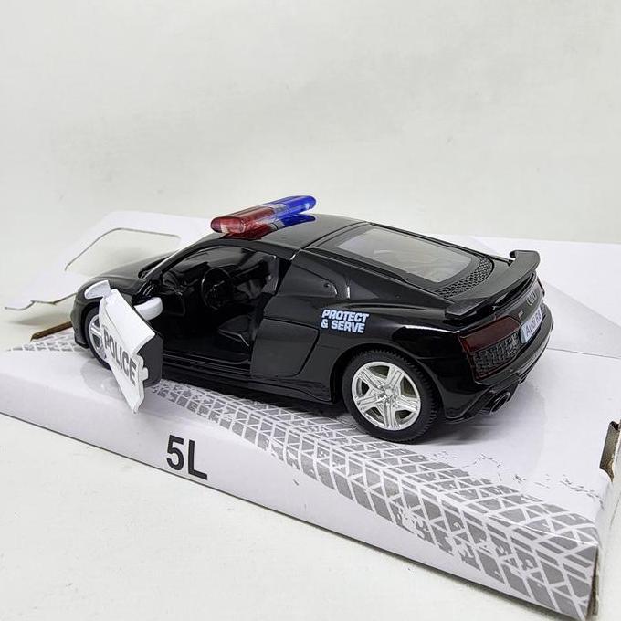 Diecast Audi R8 Coupe Police 2019 RMZ City 1:36