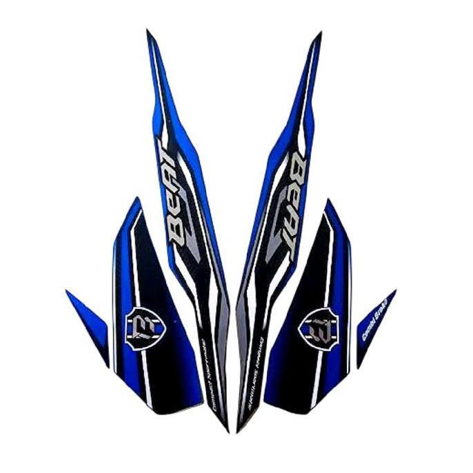 STICKER STRIPING LIS LES POLET BODY MOTOR BEAT ESP CBS ISS TAHUN 2019 skotlet Motorcycle