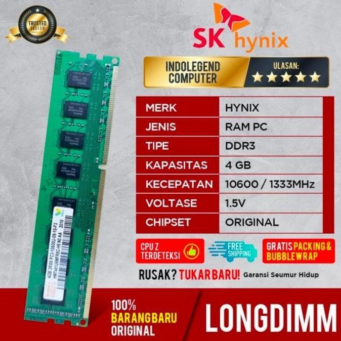 RAM HYNIX DDR3 4GB PC10600