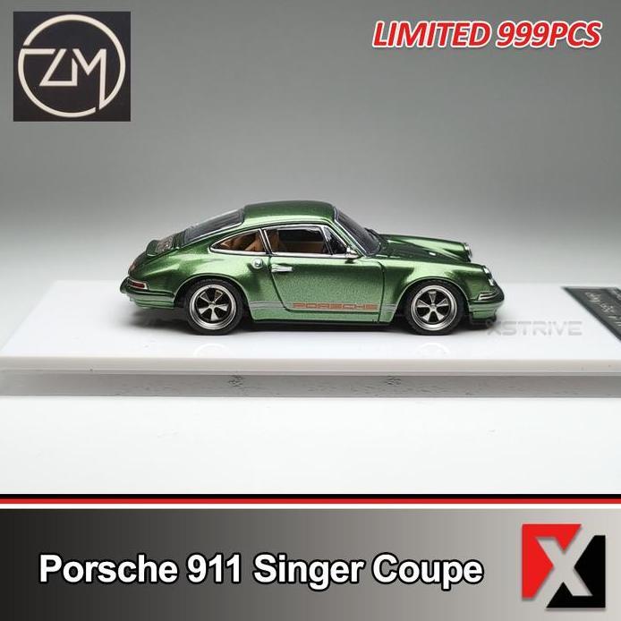 Zincit Model 1:64 Porsche 911 Singer Coupe Green