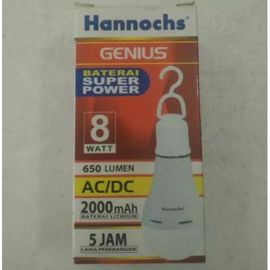 Lampu LED Emergency HANNOCH 8 Watt GENIUS