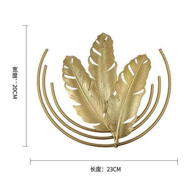 Walldecor Hiasan Pajangan Dinding Golden Leaf Daun Emas