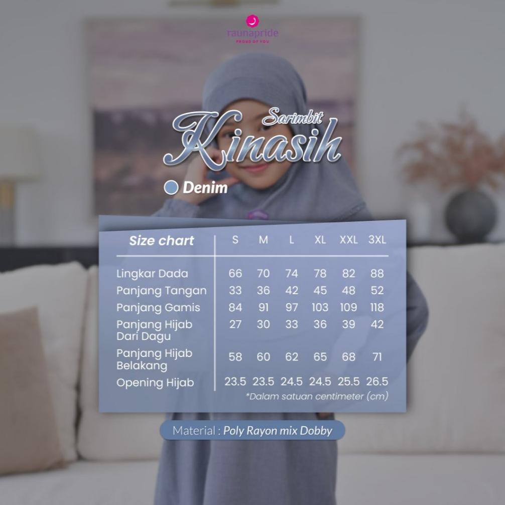 BIG PROMO RAUNAPRIDE - Sarimbit Lebaran Keluarga Terbaru by Rauna // Kinasih Denim // Family Couple 