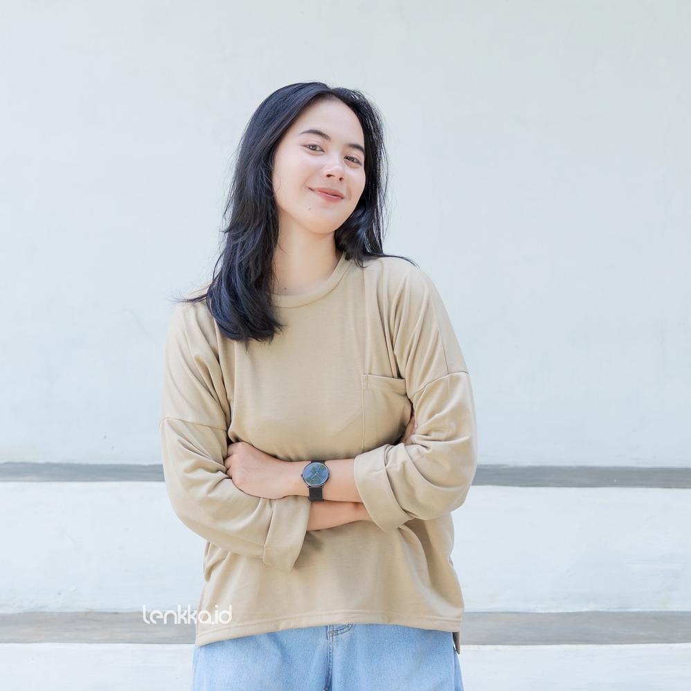 Promo T-Shirt Oversize Keiko Wanita Katun L-Xl