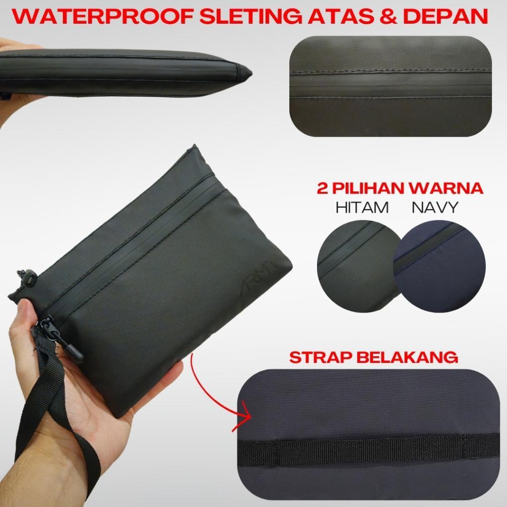 TERBARU ARMY Pouch bag C5 pria waterproof hand bag clutch dompet tas kecil