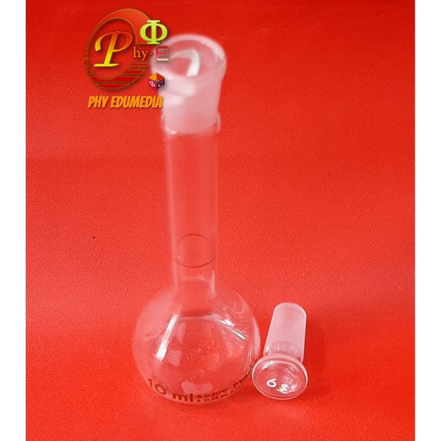 Labu Ukur 10Ml Pyrex / Volumetric Flask 10Ml Pyrex / Labu Ukur Glass Stopper Pyrex