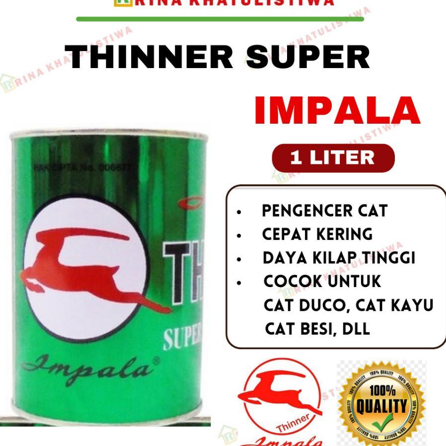 Thinner Super Impala Hijau 1L | Thinner Impala 1L | Pengencer Cat Super Impala Hijau