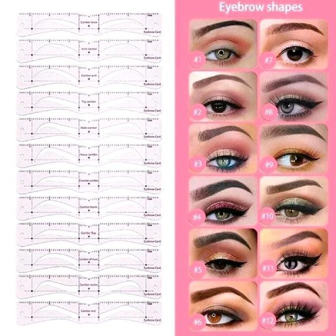 (2in1) Paket Eyebrow Powder Stamp (Eyebrow Powder + Cetakan Alis) Powder Alis