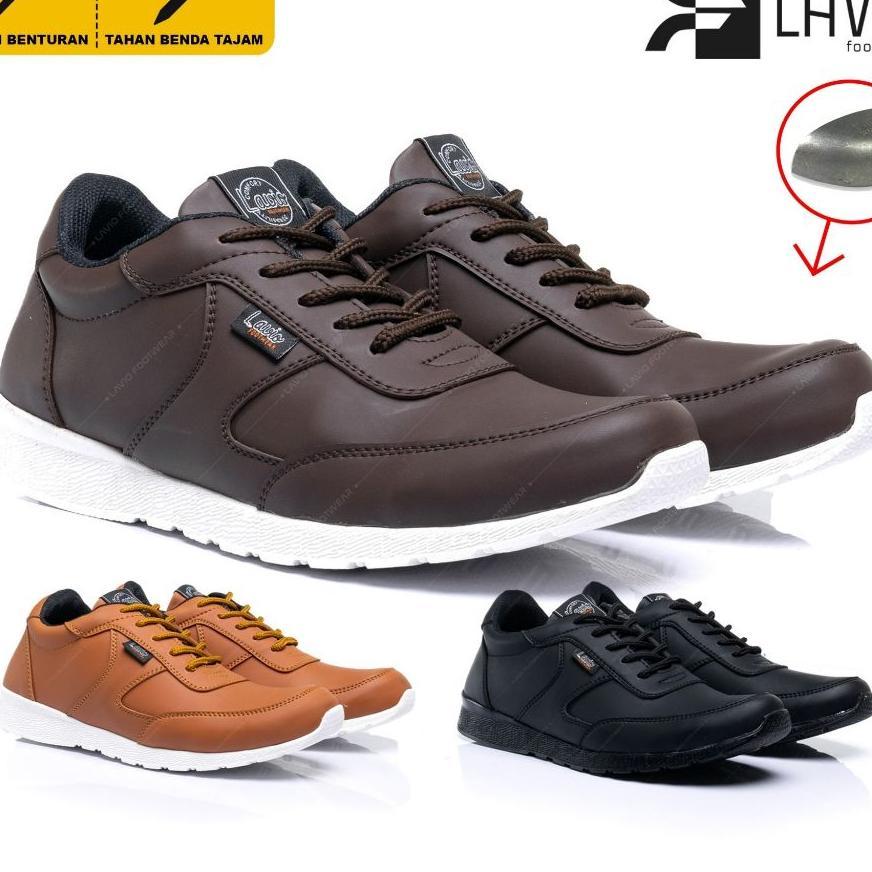 Lavio Sepatu Pria Sneakers Safety Original Lexa Safety Shoes Ujung Besi Indoor Outdoor Termurah
