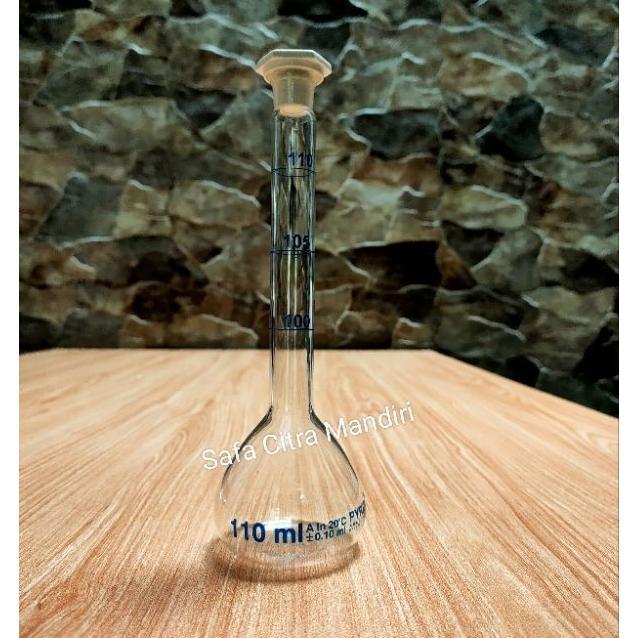 Labu Ukur 100-110Ml /Volumetric Flask 100-110  Pyrex