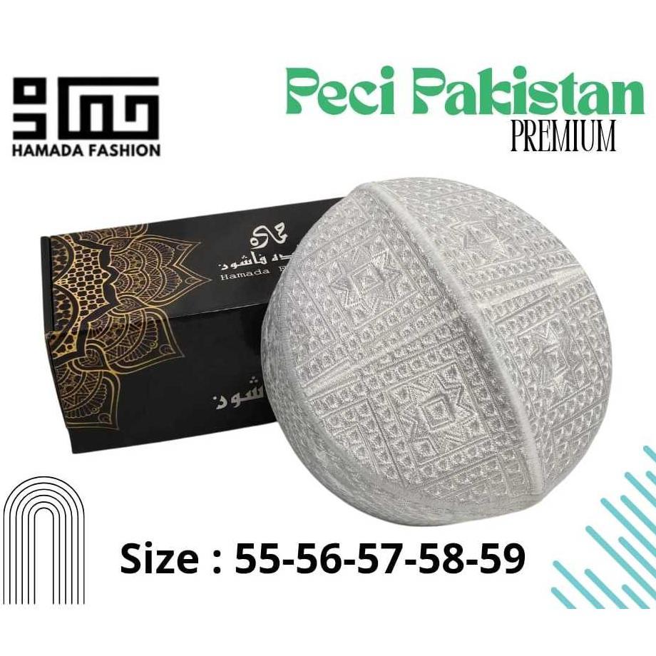 NEW Peci Pakistan Full Bordir Katun Premium Agmatex