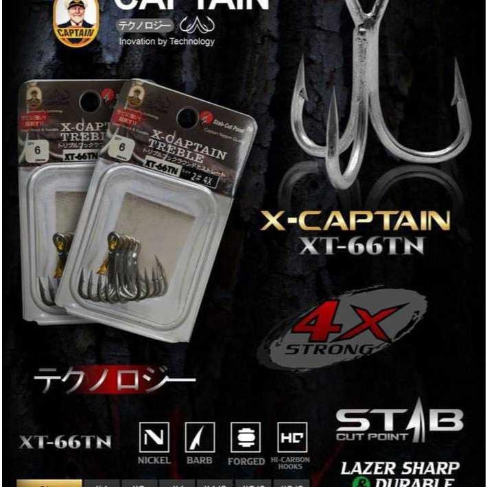 Mata Pancing Captain Treble Hook Xt-66Tn 4X Strong