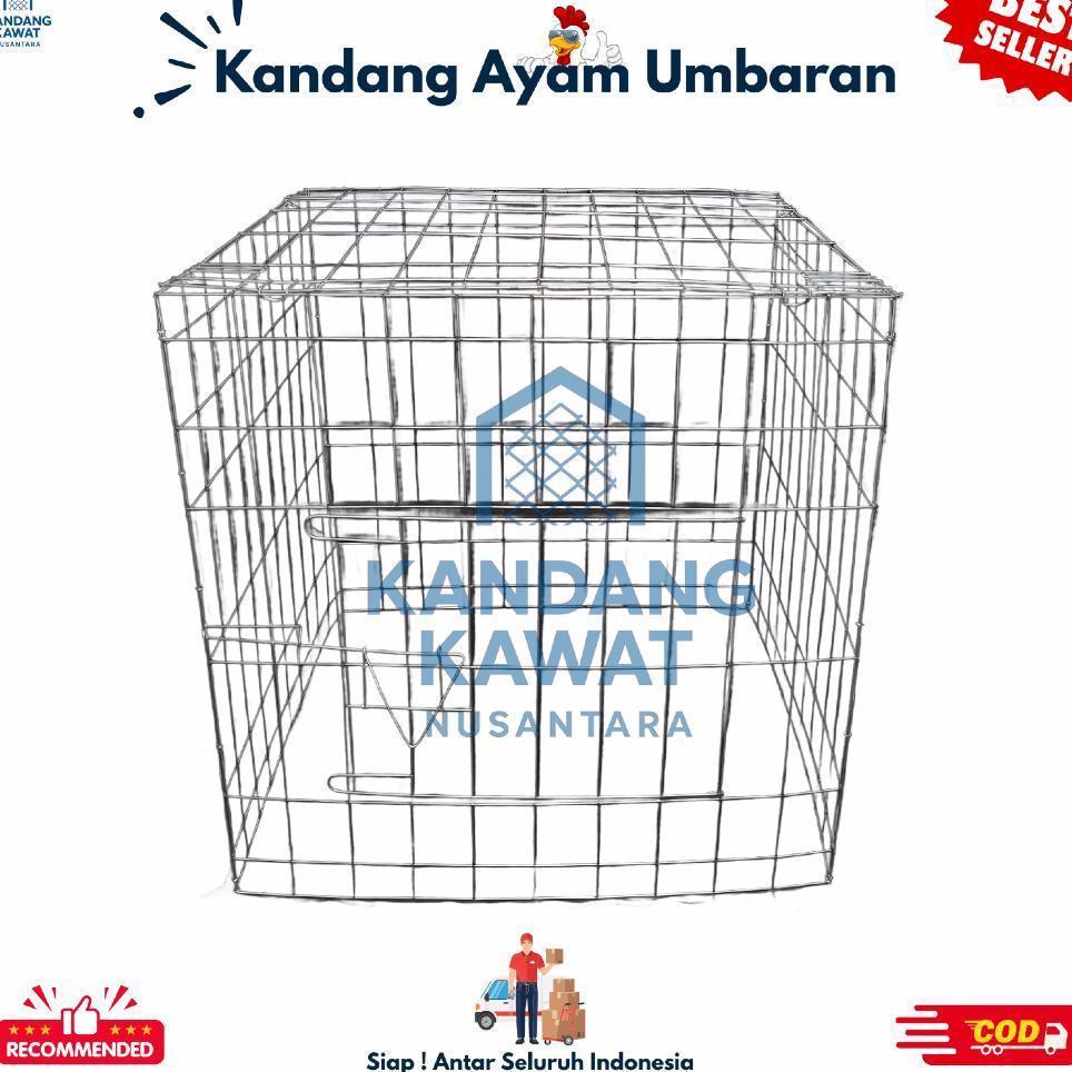 Kandang Ayam Galvanis Umbaran Kotak Trapesium