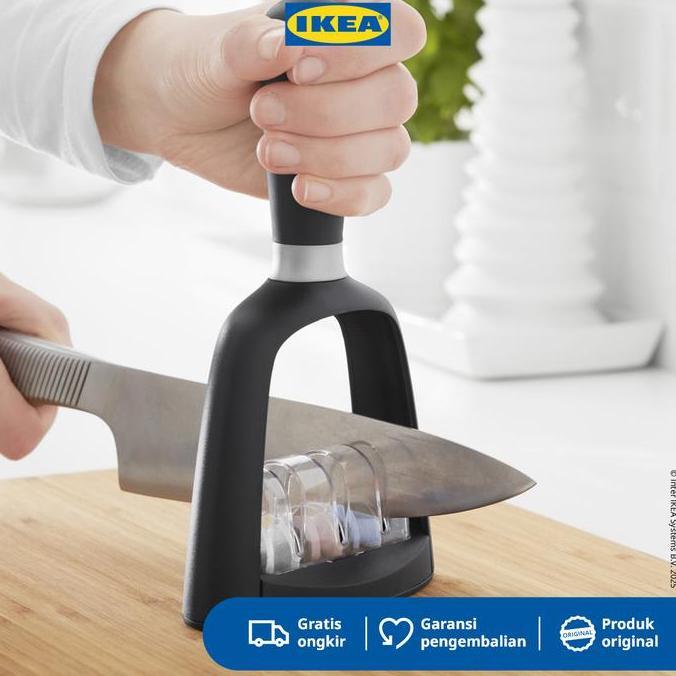 IKEA SKARANDE Pengasah Pisau Hitam Berkualitas