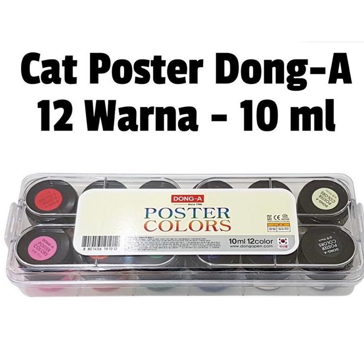 Cat Poster 12 Warna Dong-A / Poster Color 10Ml