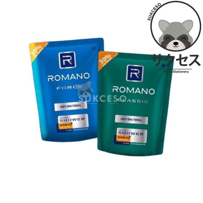 Romano body wash anti bacterial reffil 200ml | Romano Force, Romano Classic