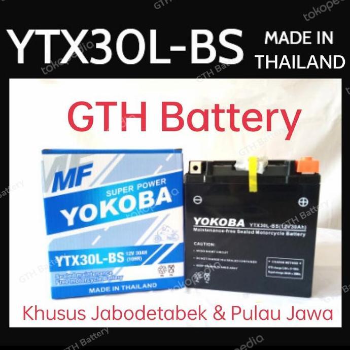 Promo Aki Motor Yokoba YTX30L-BS hukkizy -