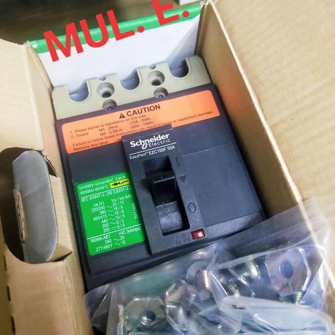MCCB EZC 100F 15A - 50A Original Schneider.