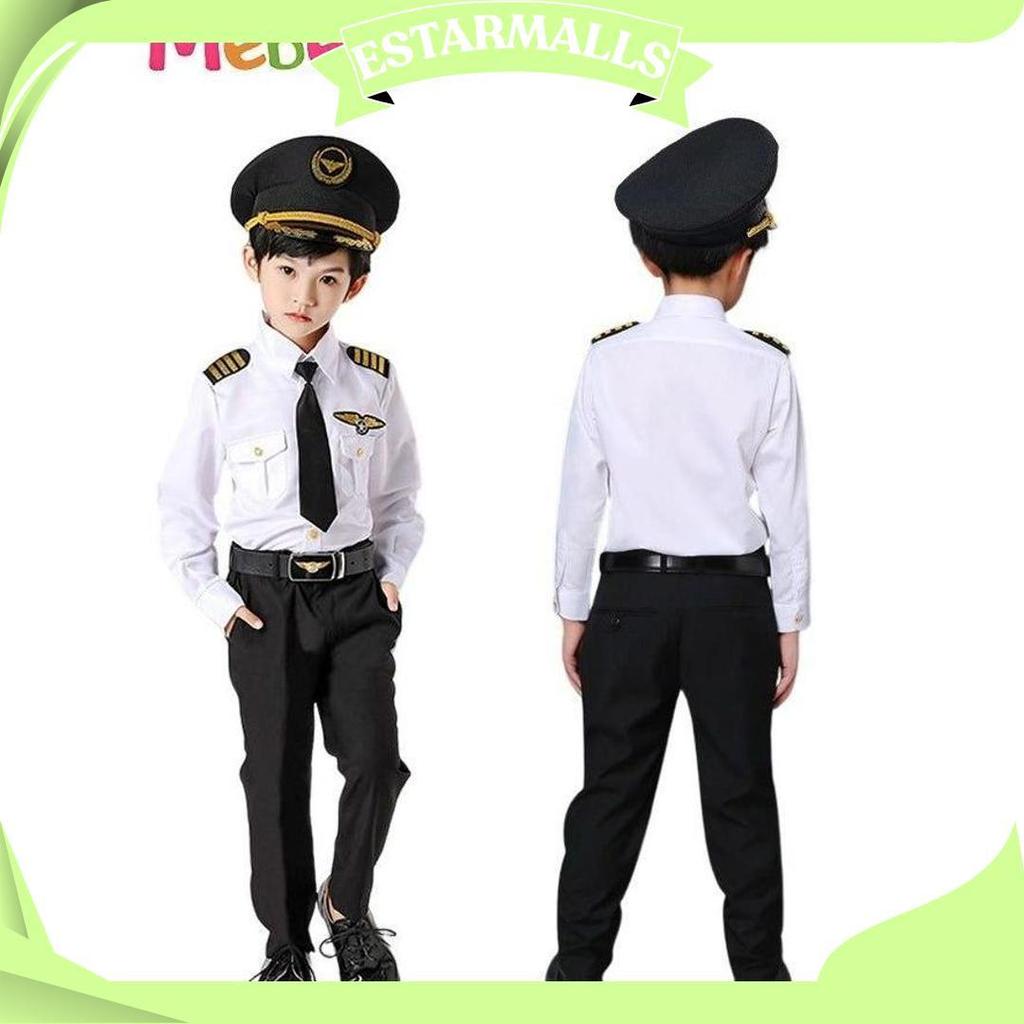 1 Set Masinis Anak seragam masinis kai. baju masinis anak costum masinis KZ Best Seller