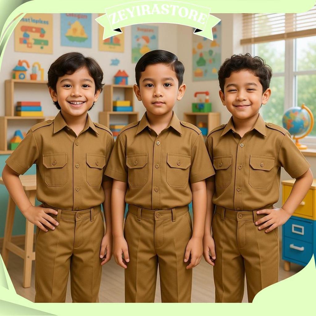 BAJU PROFESI ANAK PNS LAKI LAKI/CELANA SRAGAM PROFESI ANAK GURU KZPromo