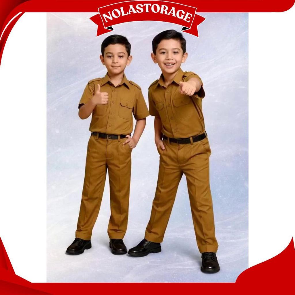 BAJU PROFESI ANAK PNS LAKI LAKI/CELANA SRAGAM PROFESI ANAK GURU KZ Terlaris