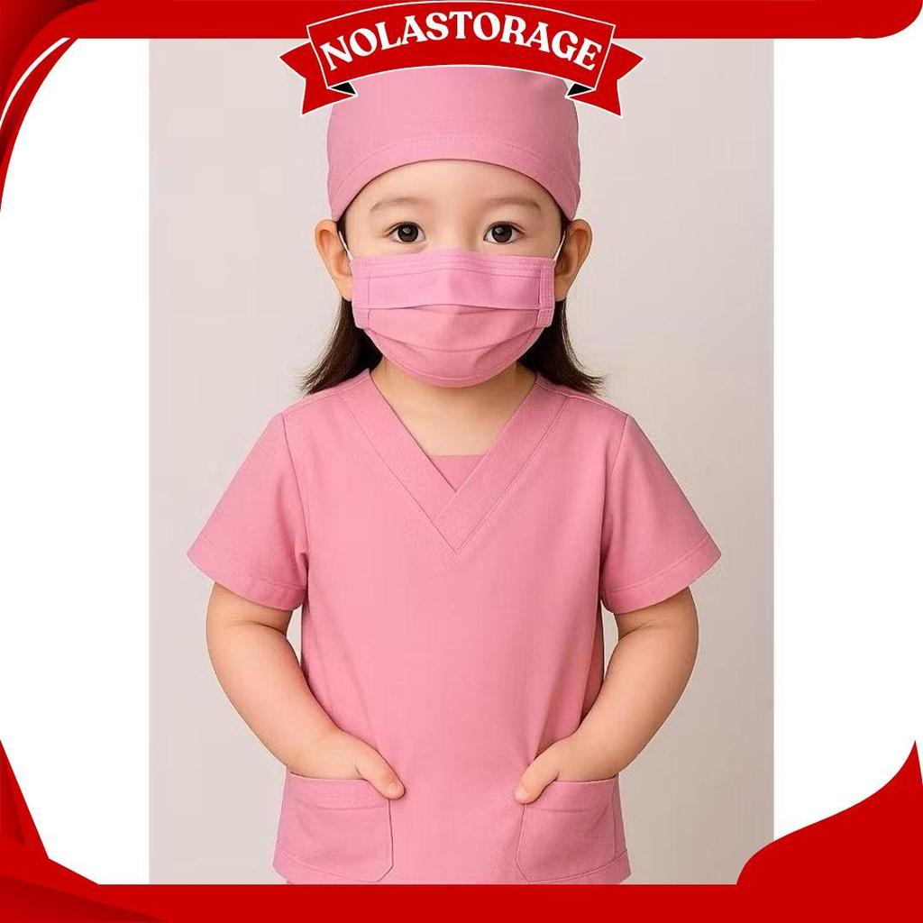 KIDZONE.ID - Baju Profesi Anak Dokter bedah Seragam scrub dokter untuk anak SCRUB KIDS KZPromo