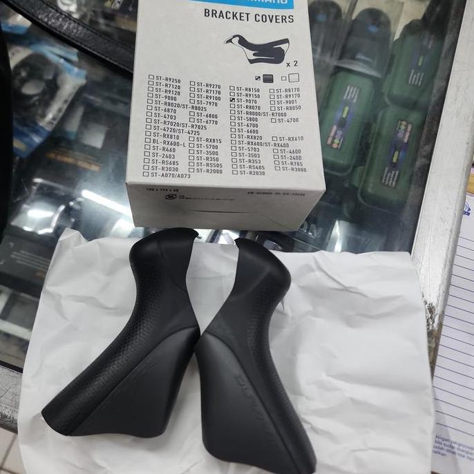 Shimano Bracket Covers ST-R9070 Hood Cover Karet Brifter Dura Ace Di2 9070 Original Shimano