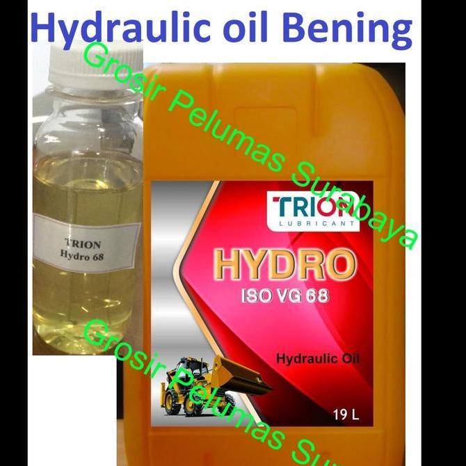 BEBAS ONGKIR - Oli 10 hidrolik Hydraulic oil TRION iso vg 68 Bening Clear - 19 liter