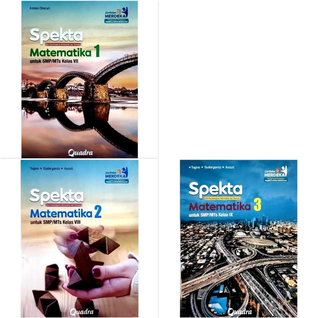 Buku Quadra Spekta Matematika SMP Kelas 7-9 Kurikulum Merdeka