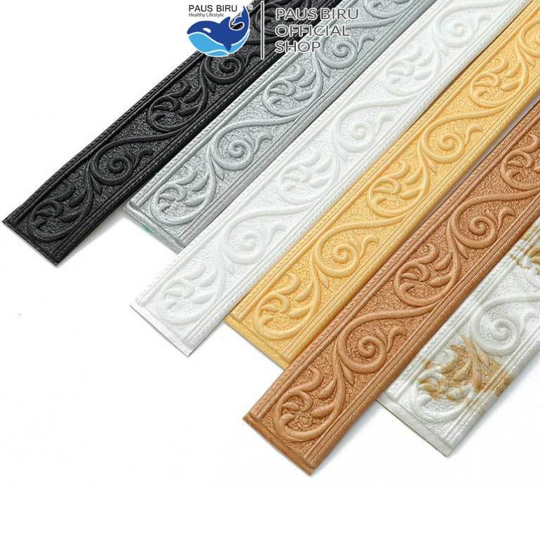 HEMAT Paus Biru - Wall Border List 3D Foam Wallpaper Dinding List Stiker T06