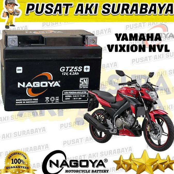 PRODUK BARU AKI KERING SUPER NAGOYA GTZ5S ACCU BEBAS PERAWATAN VIXION