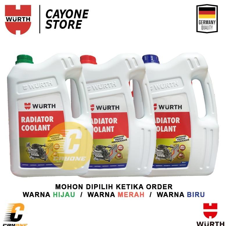 NEW WURTH Radiator Coolant Anti Rust & Corrosion - Air Radiator Mobil 5 L [terbaik][terlaris]