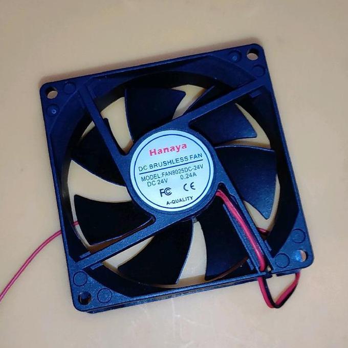 FAN 24V 8CM X 8CM BRUSHLESS COOLING COOLER EXHAUST DC 24 VOLT D'90