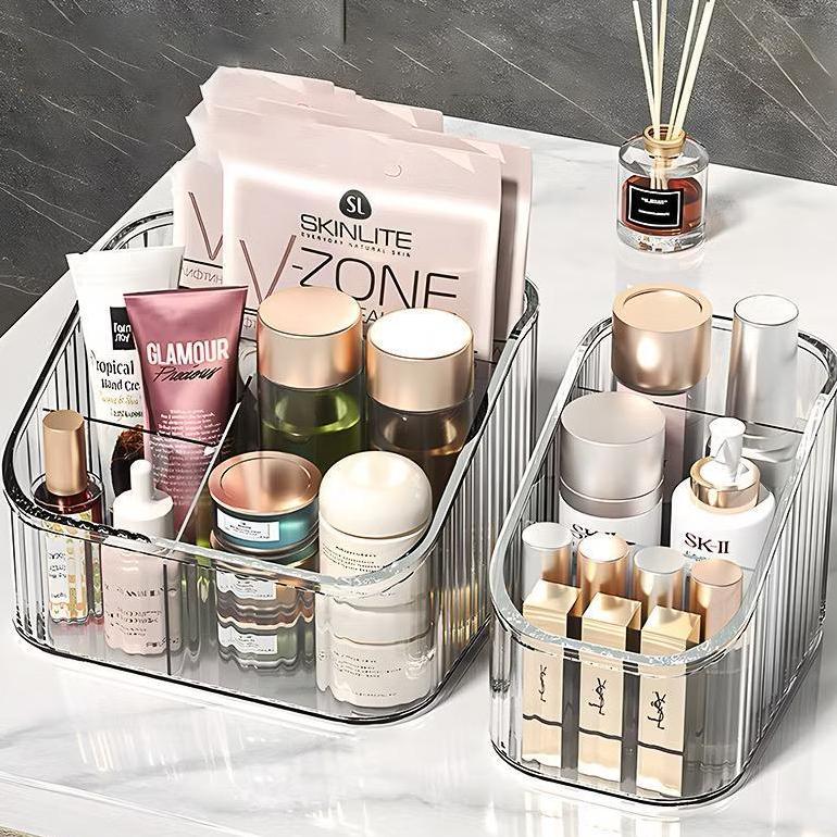 EXCLUSIVE Organizer Kosmetik Rak Make Up Transparan / Tempat Remote AC TV HP Desk Storage / Rak Seka