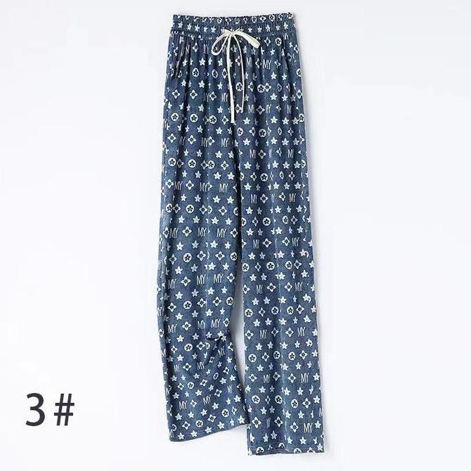 Celana Panjang Kulot Jeans Denim Wanita High Waist Korean Fashion Long Pants - 1570