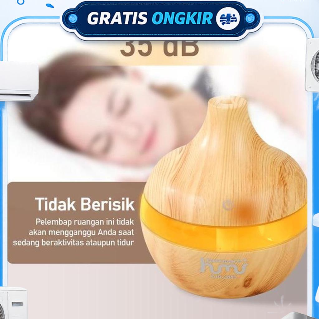 Humdifier Pewangi Ruangan Otomatis Pelembab Udara Aroma Terapi Uap
