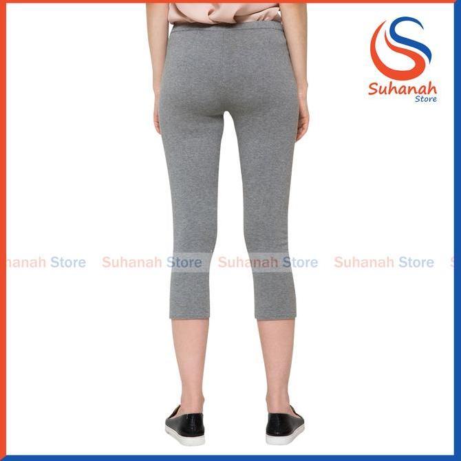 Legging Pendek 3/4 / Celana Legging Pendek Selutut Polos Wanita Bahan Kaos Rayon