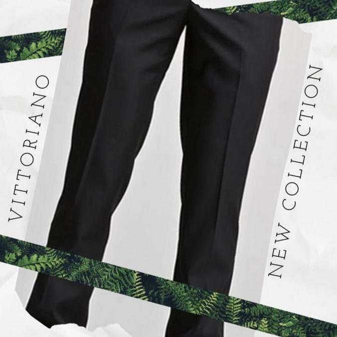 BELI celana formal vittoriano 33/38 celana panjang bahan kantor Pria Teflon BELI