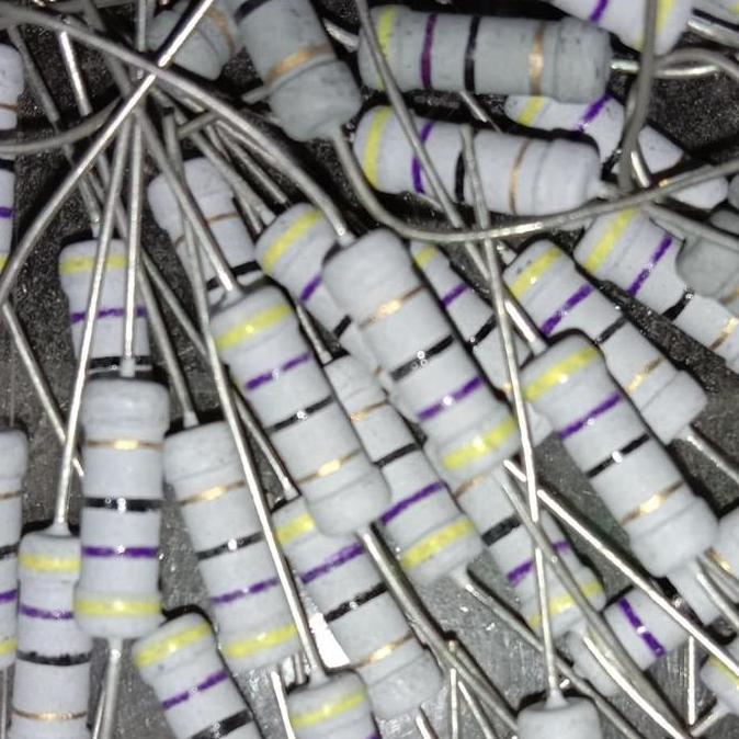 RESISTOR 47 OHM 47R 47OHM 2WATT 2 WATT TOLERANSI 5% D'90