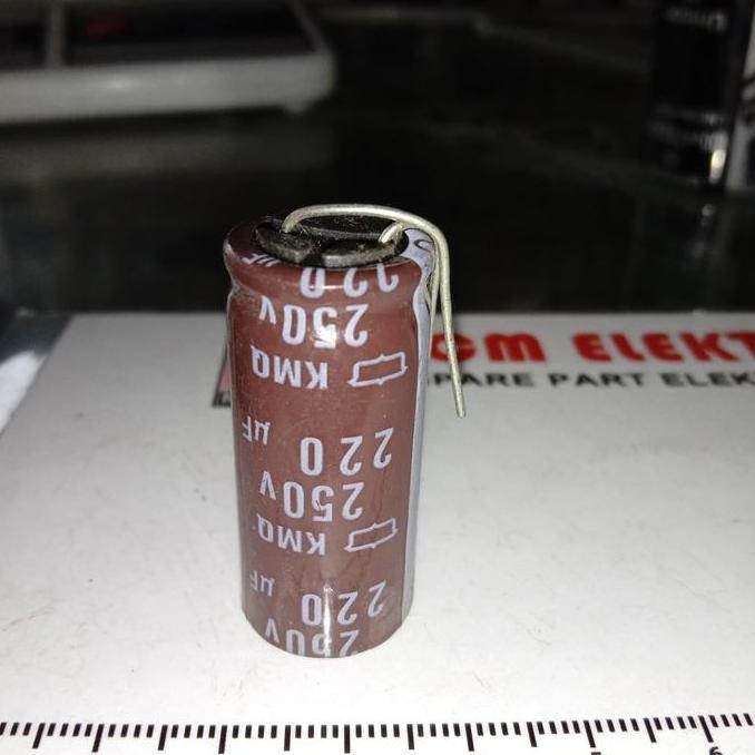 220UF 250V ELCO CAPACITOR 220 UF 250 V D'90