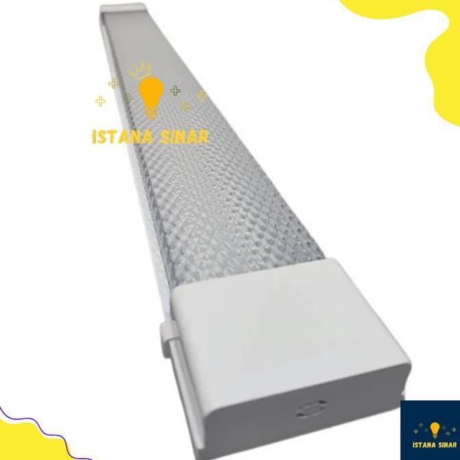 Zaito- Lampu Tl Led Prismatic 30W 60W Kap Lampu Led Tl Integrated 60 Cm / 120 Cm 30 Tt 60 Tt Led T8 