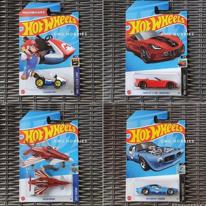 B23 - STANDARD KART SUPER MARIO BROS HW SCREEN TIME - CORVETTE C7 Z06 CONVERTIBLE HW ROADSTERS - POI