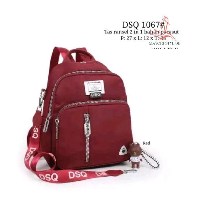tas ransel wanita dsq parasut import korean original terbaru