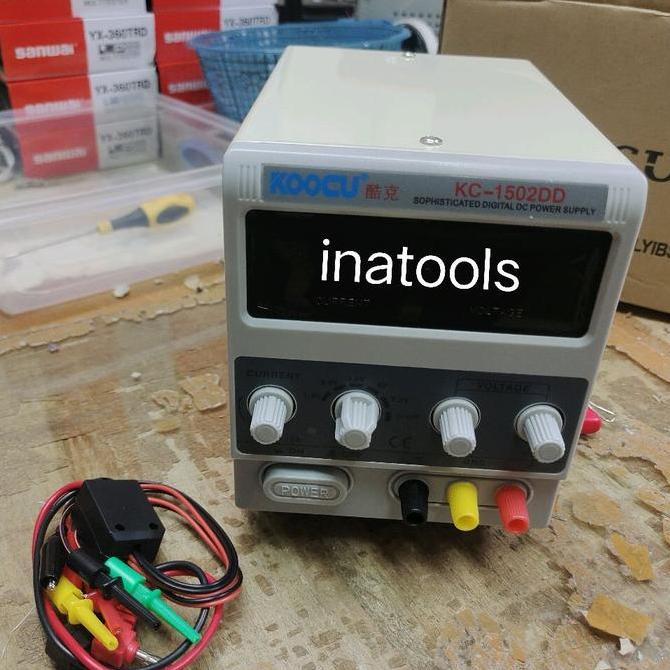 Bagasimak51 - Koocu ALAT DC POWER SUPPLY DIGITAL 15V 2A PSU 1502DD ORIGINAL untuk Elektronik & Lapto