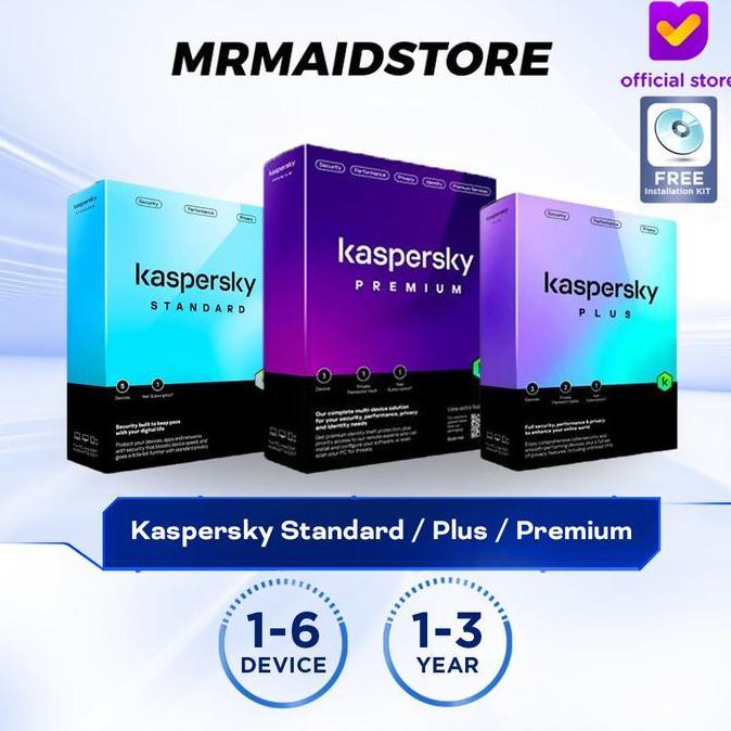 Antivirus Kaspersky Standard / Kaspersky Plus / Kaspersky Premium - Original